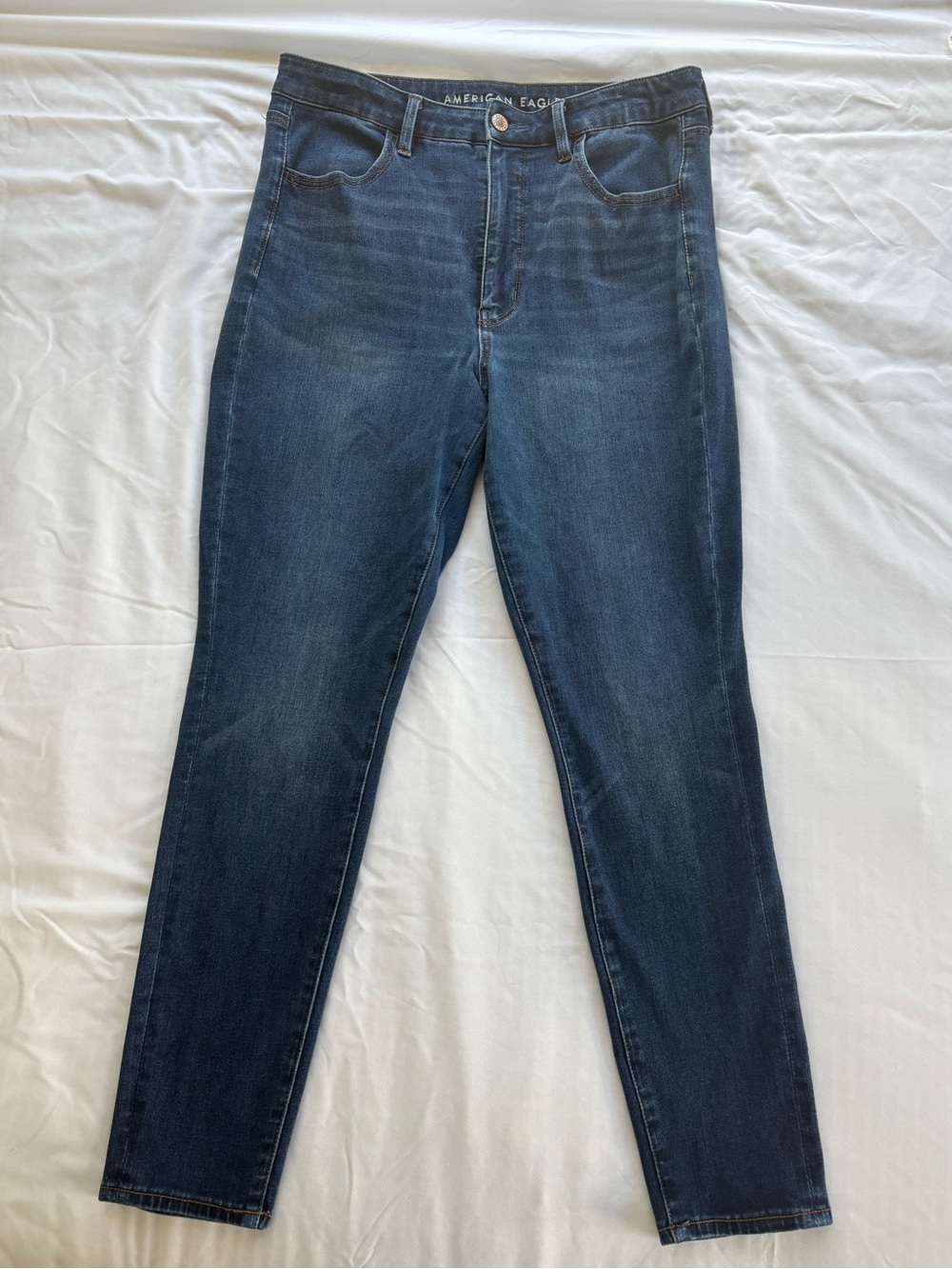 American Eagle Outfitters Womens Skinny Jeans - Dark Blue Wash